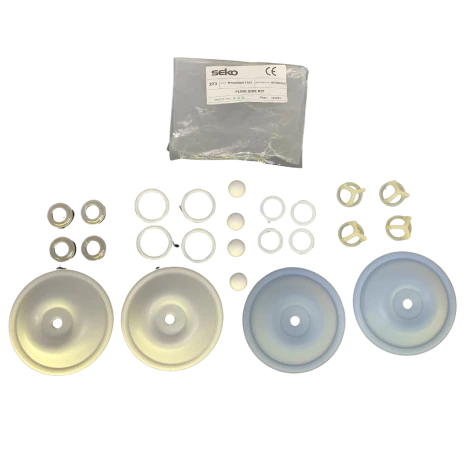 Ремкомплект SEKO DUOTEK KF0400AMTTAT, мембрана SANTOPRENE+PTFE, шарики PTFE, гнезда ALU, уплотнение PTFE фотография